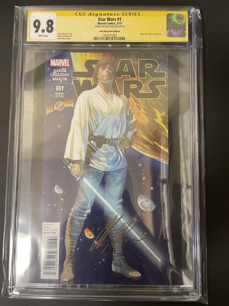 Star Wars #1 (2015) CGC 9.8 Alex Ross Store variant - Signed by Alex Ross